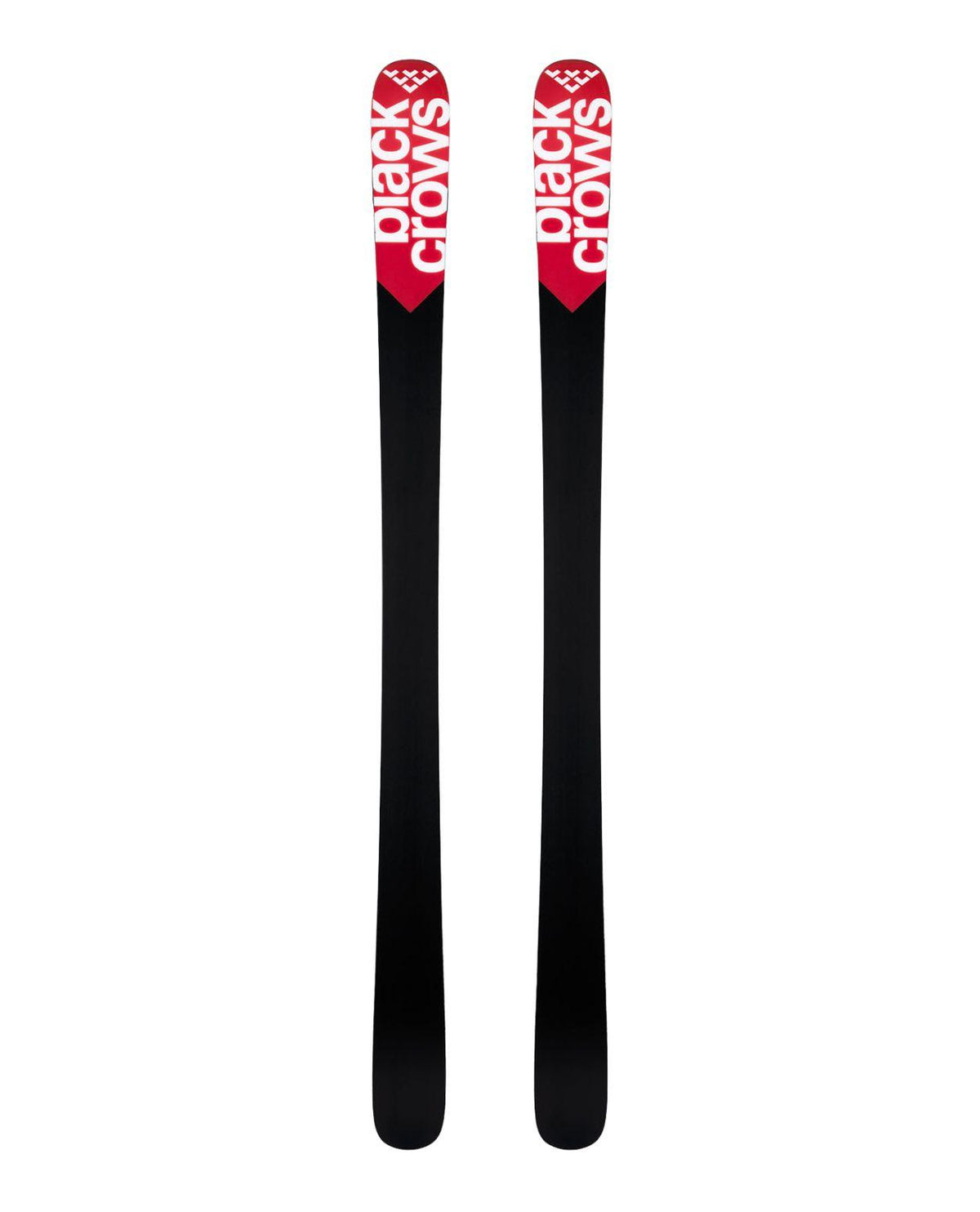 Black Crows Camox 26/27 allmountainskidor sedda framifrån i röd och svart design.