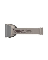 Giro Axis Cloud Grey Stacked skidglasögon från sidan med grått band och tydlig Giro-logotyp.