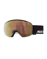 Scott Goggle Sphere OTG skidglasögon med svart ram och Cinnamon Chrome spegellins för utförsåkning.