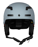 Sweet Protection Trooper 2Vi Mips alpinhjälm i platinagrått för säker skidåkning.