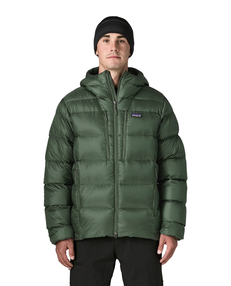 Patagonia Fitz Roy Down Hoody Men - Canopy Green dunjacka för herr i grön färg.