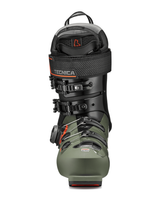 Tecnica Mach BOA HV 120 alpinpjäxa i grönt och svart sett framifrån.