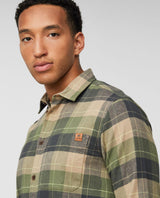 Mammut Trovat Longsleeve Shirt Men - Gabbro-Marsh - Fladdermusgrön flanellskjorta för herrar