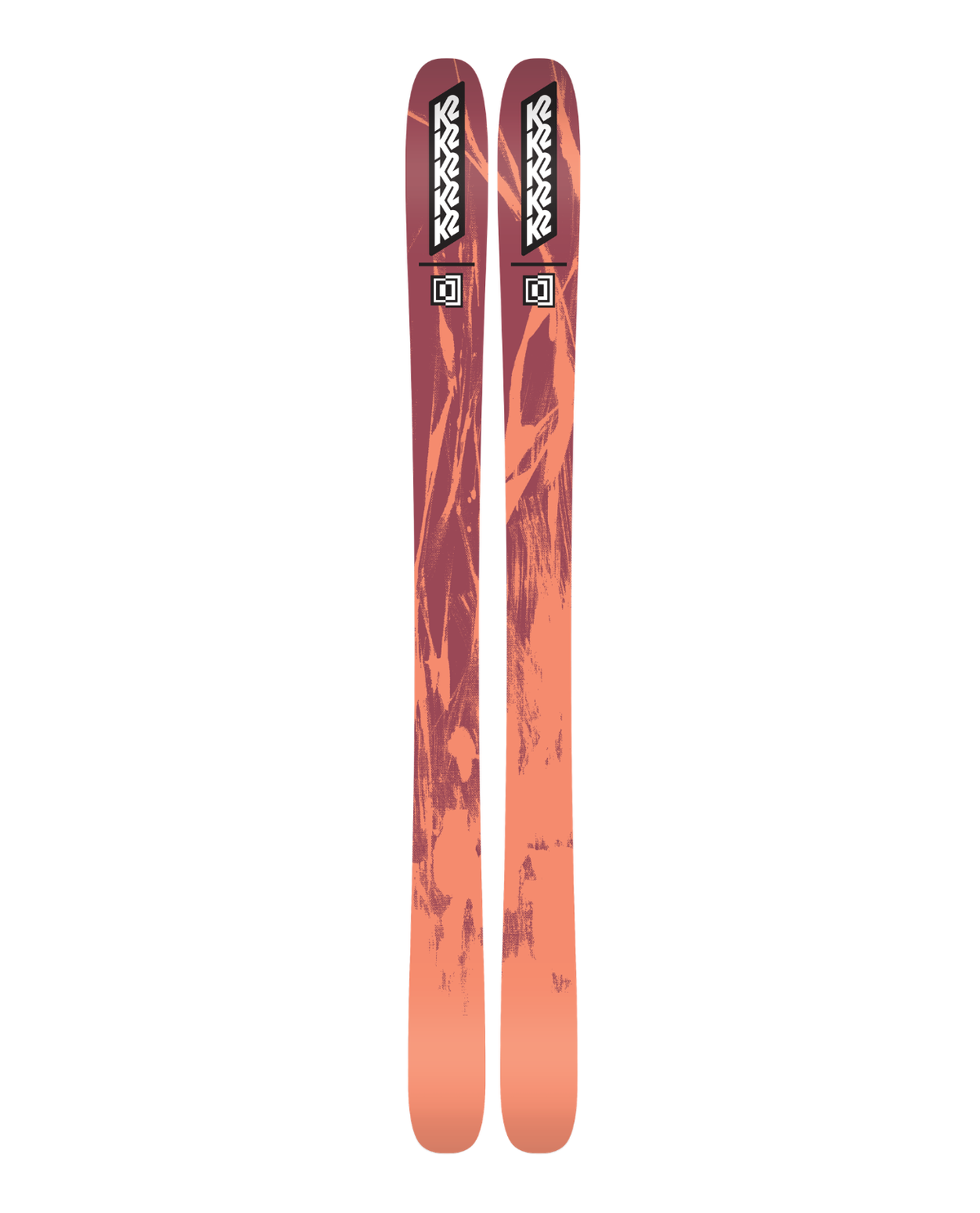 K2 Mindbender 101 W damer - freerideskidor i röd och orange färg - Alpingaraget