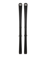Völkl Peregrine 76 Master pistskidor framifrån med svarta designdetajer och förmonterade plattor.