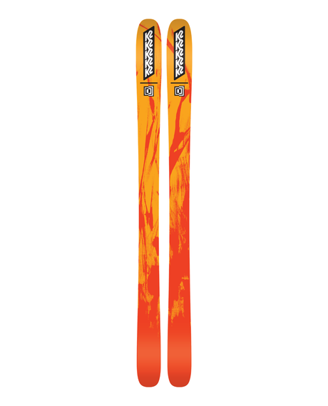 K2 Mindbender 101 freerideskidor i orange design för allroundåkning på hela berget.