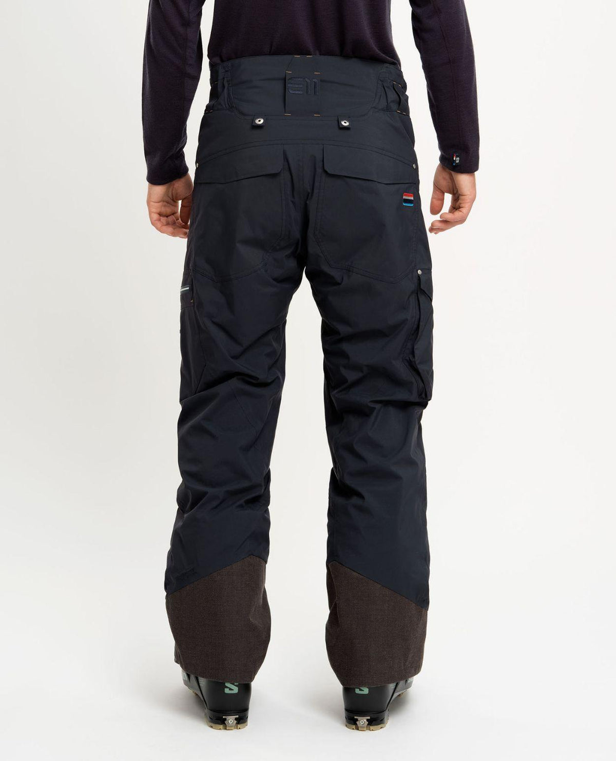 Elevenate Lavancher Cargo Pants Men - Mörkblå skidbyxor bakifrån