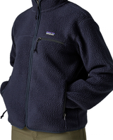 Patagonia Retro Pile Hoody Women - Sunken Blue damfleece i mjukt fleecematerial med dragkedja och bröstficka.