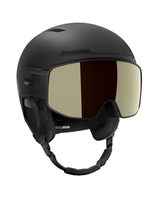 Salomon Driver Prime Sigma Plus MIPS - Svart skidhjälm med integrerat visir i brons.