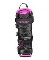 Tecnica Zero G Decoy Pro GW svarta alpinpjäxor för topptur sedda framifrån mot vit bakgrund.