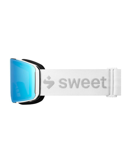 Sweet Protection Boondock II M RIG Reflect - RIG Aquamarine / Satin White / White skidoggles med blå lins och vitt band