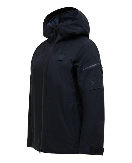 Peak Performance Alpine Gore-Tex Insulated damjacka i svart med huva.