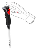 Leki Carbon 14 3D Women med Trigger 3D-grepp och vitt kolfiberskaft för precision och säker kraftöverföring.