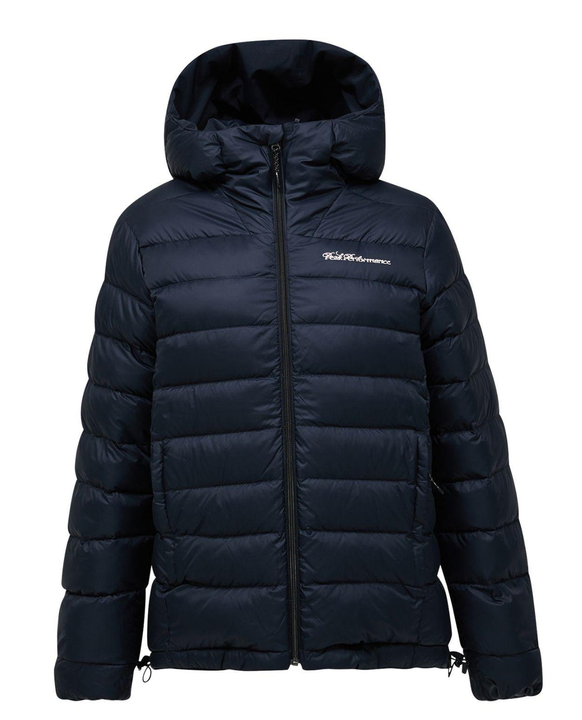 Peak Performance 40Y Frost Reversible Shell Down Jacket Dam Svart skidjacka med luva.