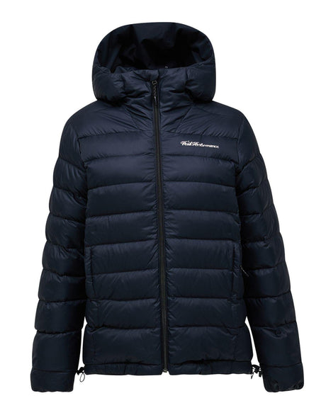 Peak Performance 40Y Frost Reversible Shell Down Jacket Dam Svart skidjacka med luva.