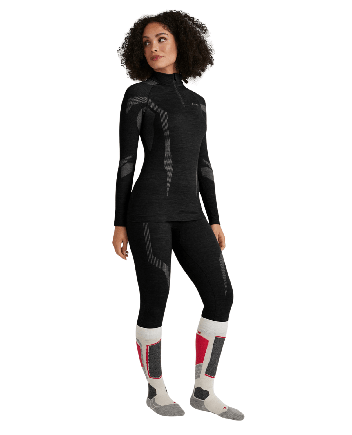 FALKE Women Long - sleeve shirt Wool - Tech - Black - Underställ - Alpingaraget