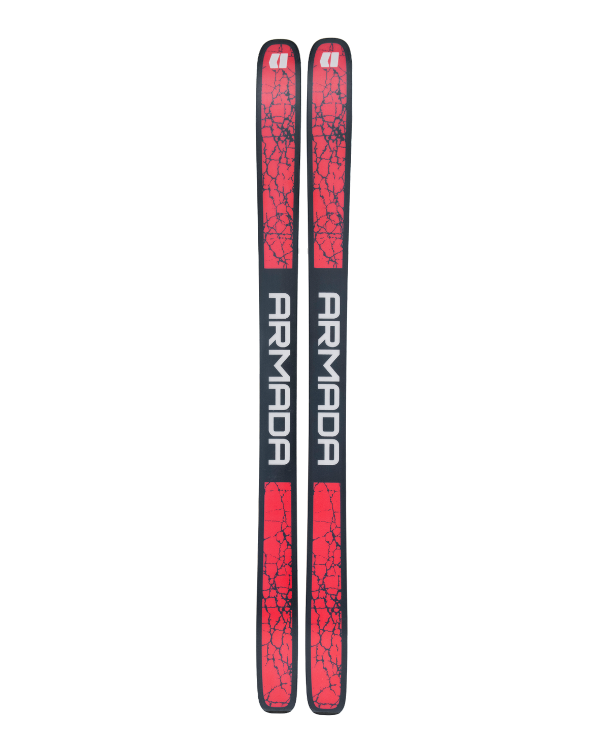 Armada ANTIMATTER 108 freerideskidor i rött och svart designade för friåkning och stora linjer.