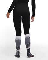 Falke Wool-Tech Light 3/4 Tights för dam i svart, visad bakifrån på modell.