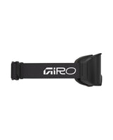 Giro Revolt Pro Black Wordmark skidglasögon sidovy med svart rem och vit logotyp Alpingaraget