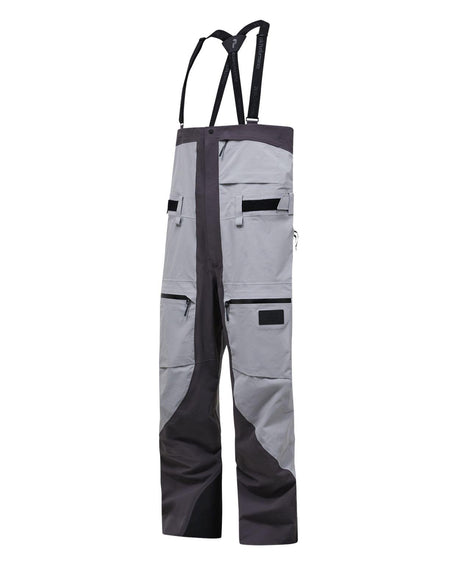 Peak Performance WeiTien Ridge Ace Ski Bib Pants Men - Motion Grey/Lt Grey skidbyxor för herr i grå nyanser med hängslen.