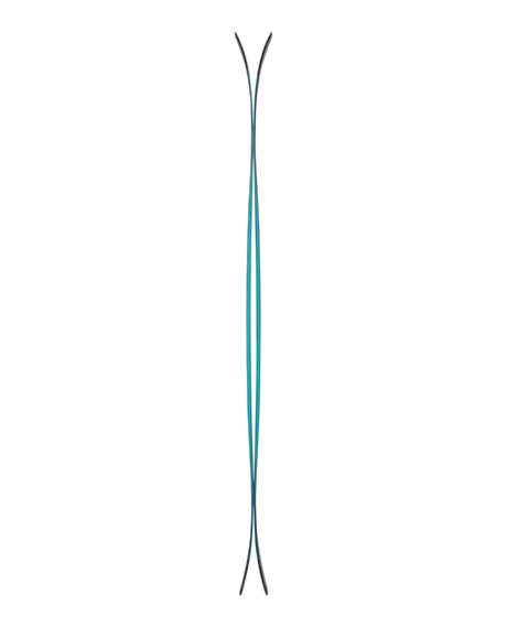 Rossignol Sender 100 26/27 freerideskidor visade från sidan för att illustrera sin twin rocker-profil.