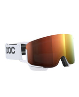 POC Nexal Mid skidoggles i Hydrogen White med orange spegellins.