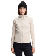J.Lindeberg Portia Polartec Hood Women i färgen Moonbeam beige - Mellanlager för dam