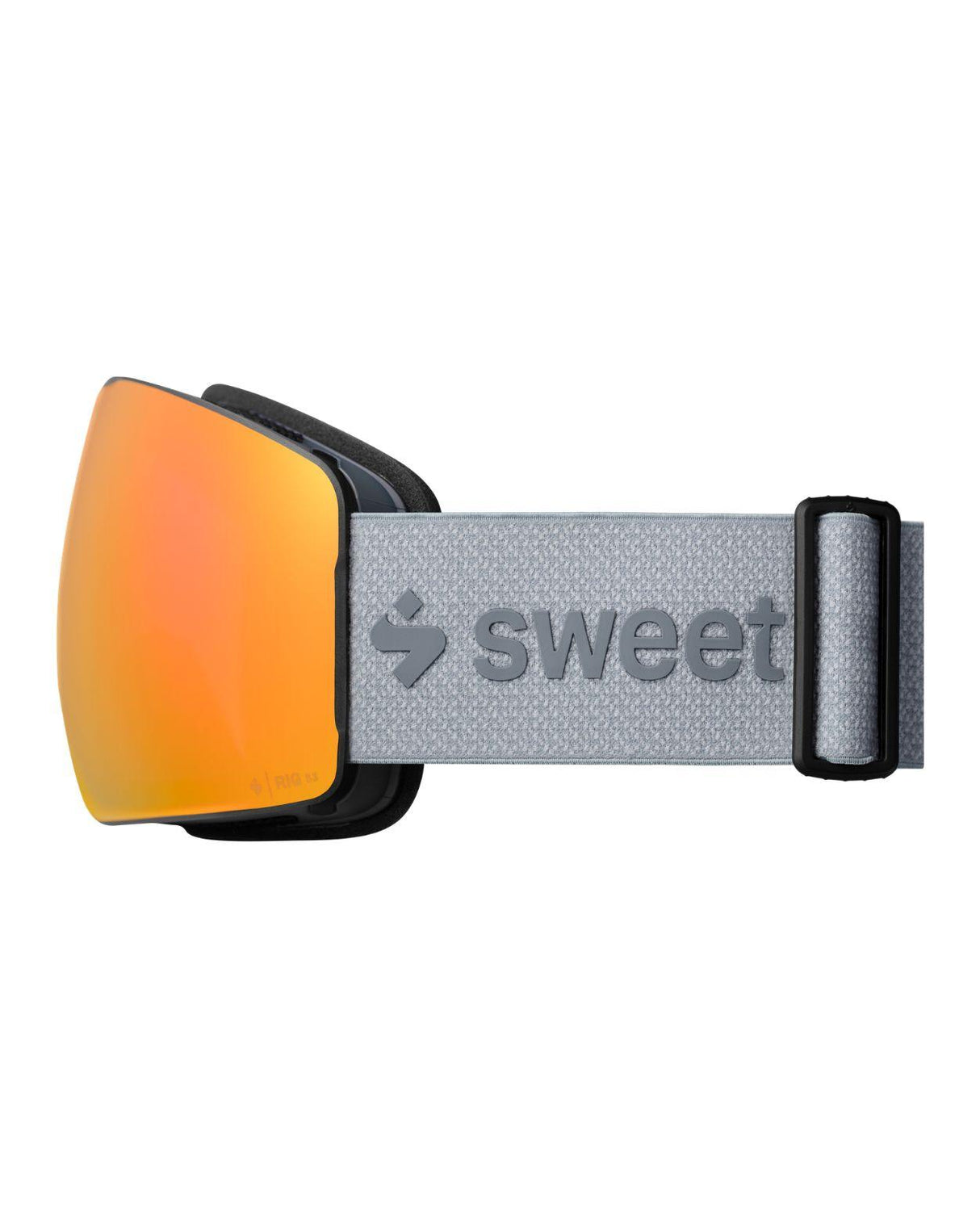 Sweet Protection Connor RIG Reflect skidglasögon med orange RIG Topaz-spegellins och ljusgrått band.