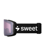 Sweet Protection Boondock II M RIG Reflect skidglasögon med svart band och rosa lins.