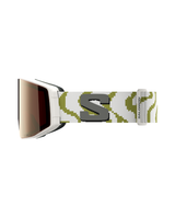 Salomon Sentry Prime Sigma - Marshmallow skidglasögon med vit och mönstrat band från Alpingaraget