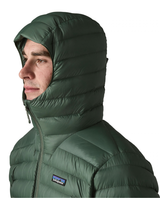 Patagonia Down Sweater Hoody Men - Treeline Green - Alpingaraget