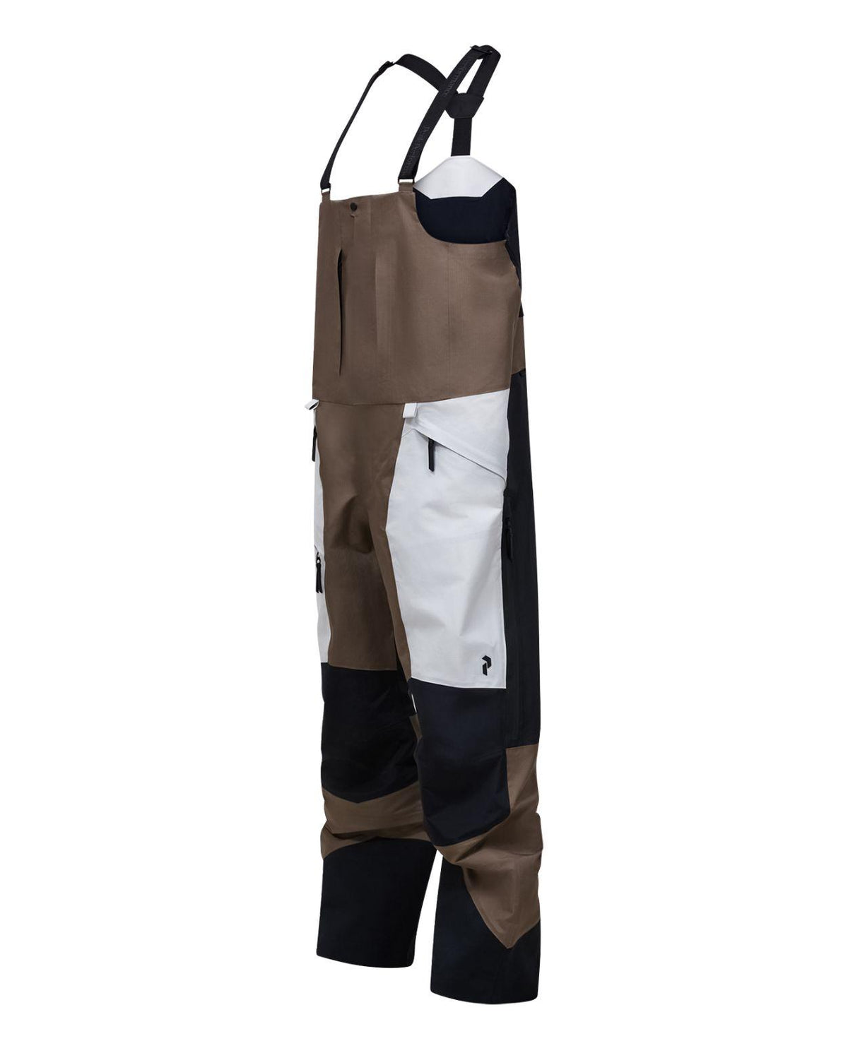 Peak Performance Vertical Gore-Tex Pro Bib Pants Men - Terrain Tan skidbyxor från sidan