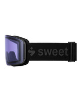 Sweet Protection Boondock II M skidglasögon i Matte Black med lila RIG Quartz-lins och svart logoband.