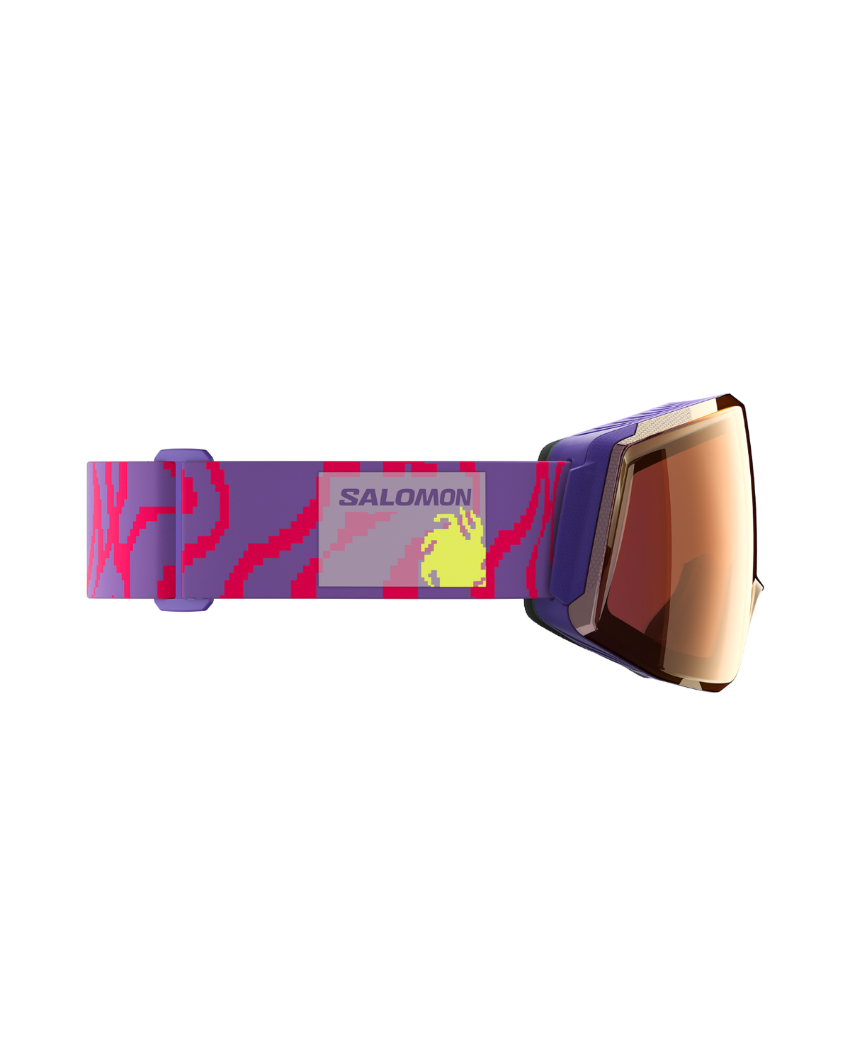 Salomon Skarn Prime Sigma - Ultra Violet skidglasögon i lila design med mönstrat band från Alpingaraget