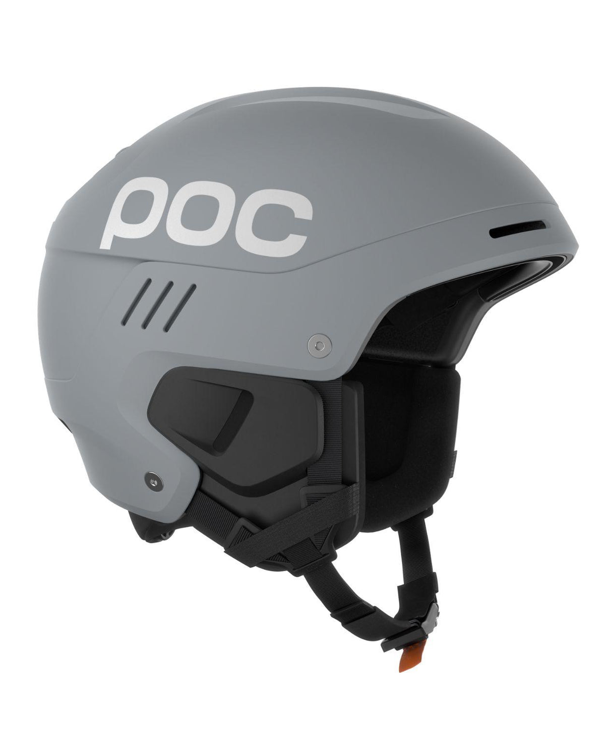 POC Arcus skidhjälm i Granite Grey Matt med svarta detaljer.