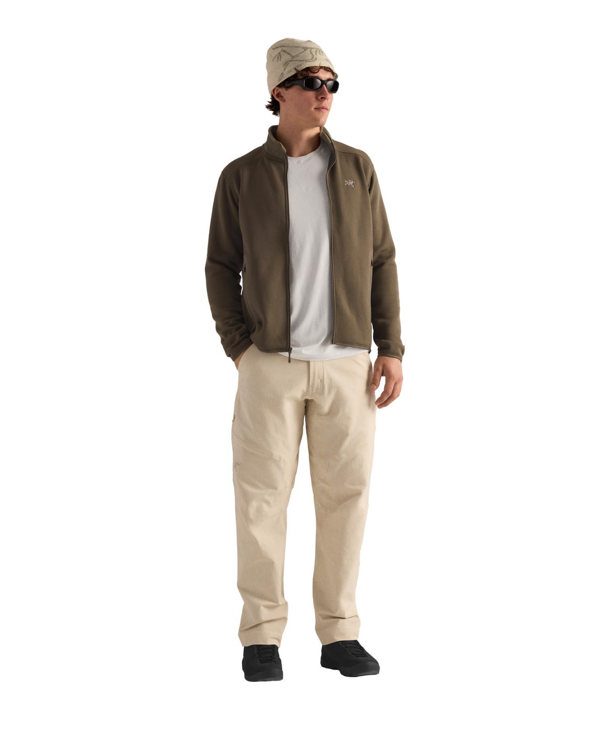 Arc'teryx Kyanite Jacket Men i färgen Mongoose - Brun fleecetröja för herrar