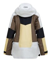 Peak Performance Vertical Gore-Tex Pro Jacket Women - Bakifrån i färgerna Antarctica och Alpine Harvest.