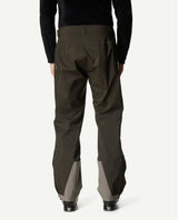 Houdini Ride Pants II Men i färgen Green Illusion, visade bakifrån på skidåkare.