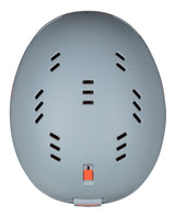 Sweet Protection Adapter Mips skidhjälm i färgen Platinum Grey sedd ovanifrån med fokus på ventilation.