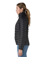 Patagonia Down Sweater Women - Svart dunjacka för dam i profil