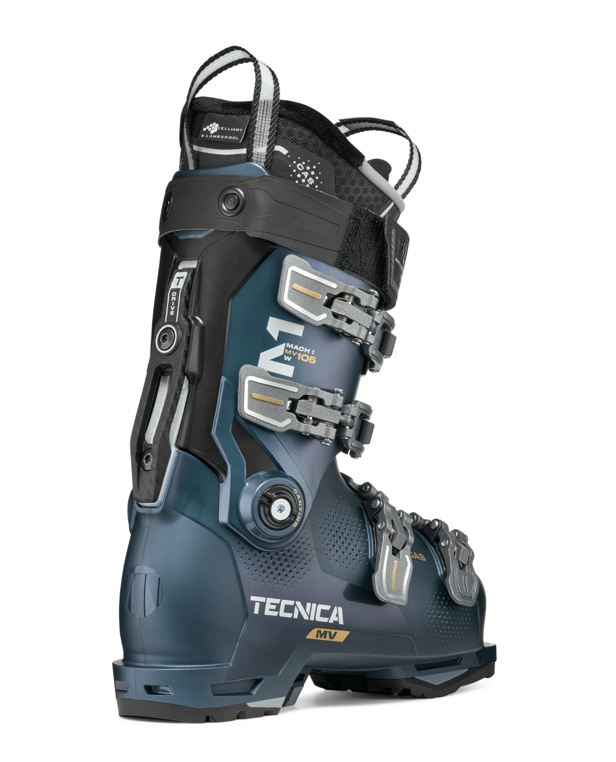 Tecnica Mach1 MV 105 TD2 Women damalpinpjäxa bakifrån i grön färg