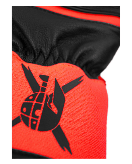 Reusch Worldcup Warrior GS Junior - Black/Silver/Fluo Red - Handskar - Alpingaraget