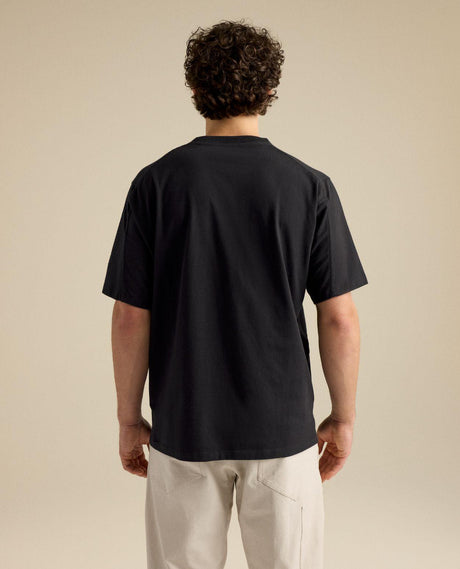 Arc'teryx Kragg Cotton Emblem Crew SS Men - Svart t-shirt bakifrån - Alpingaraget