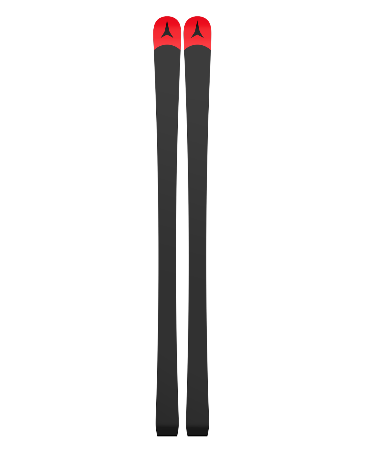 Svarta belag med röda detaljer på Atomic Redster G9 FIS Revoshock J-RP junior-storslalomskidor.