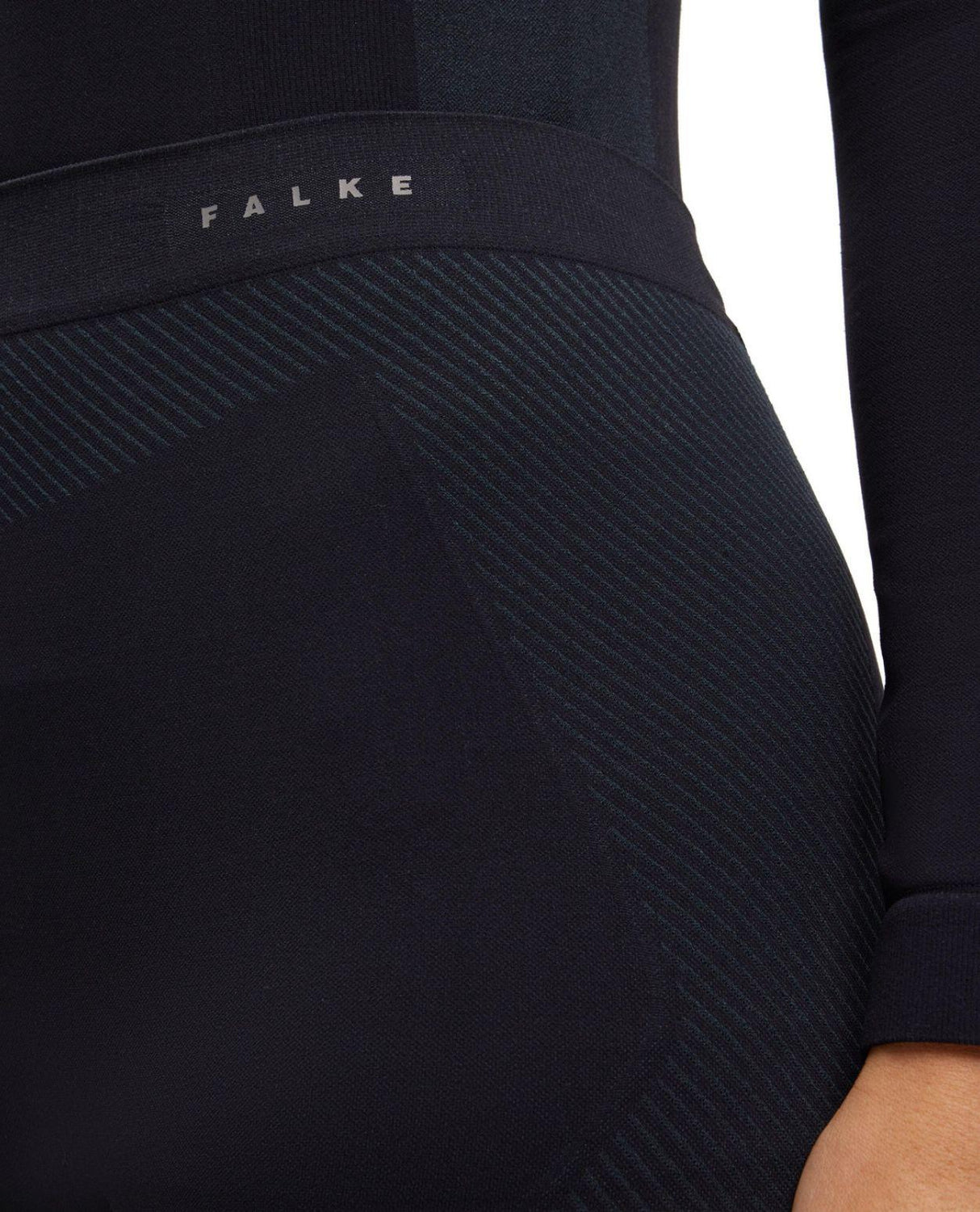 Falke Warm Long Tights Women - Svart damunderställ