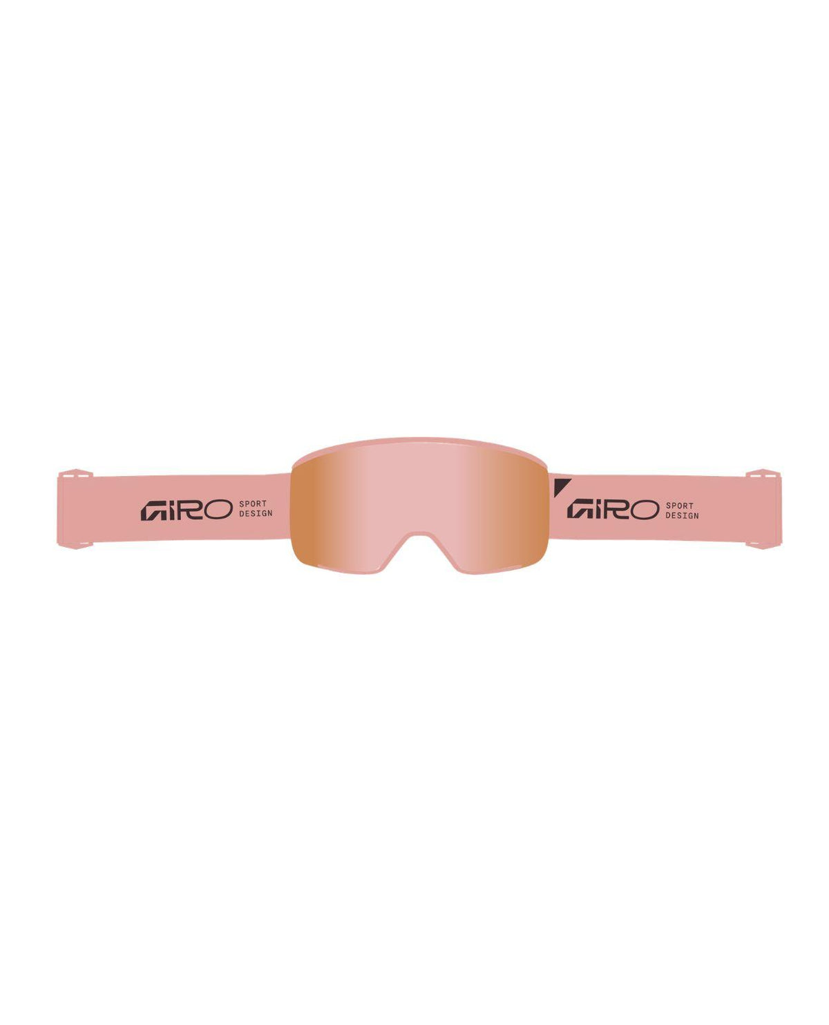 Giro Axis Petal Stacked skidglasögon med rosa lins och rosa band mot vit bakgrund.