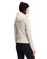 J.Lindeberg Portia Polartec Hood Women - Moonbeam Beige - Mellanlager - Alpingaraget