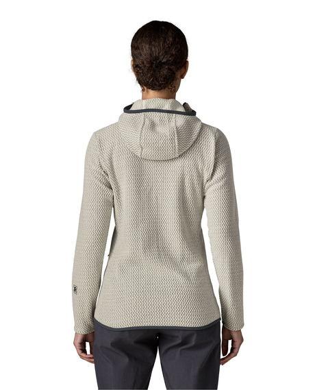 Patagonia R1 Air Full-Zip Hoody Women - Birch White bakifrån