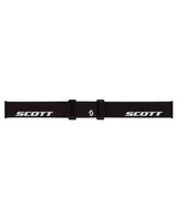 Scott Goggle Neo LS - Svart skidglasögonrem med vit logotyp och justeringsspännen för skidlöpning.