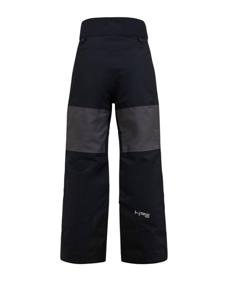 Peak Performance Gravity Insulated Pants Junior - Black/Motion Grey junior skidbyxor bakifrån